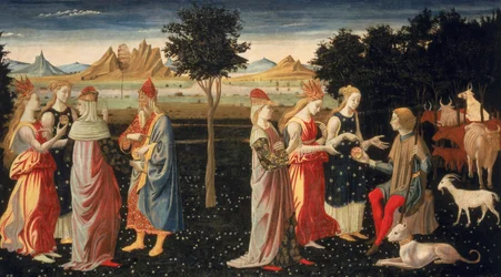The Judgment of Paris, c.1480 (tempera på duk)